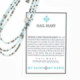 My Saint My Hero - My Saint My Hero Hail Mary Morse Code Prayer Rope - Little Miss Muffin Children & Home