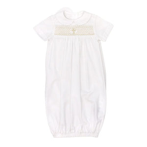 Bailey Boys Bailey Boys Short Sleeve Boy's Ivory Christening Sac - Little Miss Muffin Children & Home