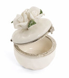 Value Arts - Value Arts - Porcelain Rose Hinged Trinket Box - Little Miss Muffin Children & Home