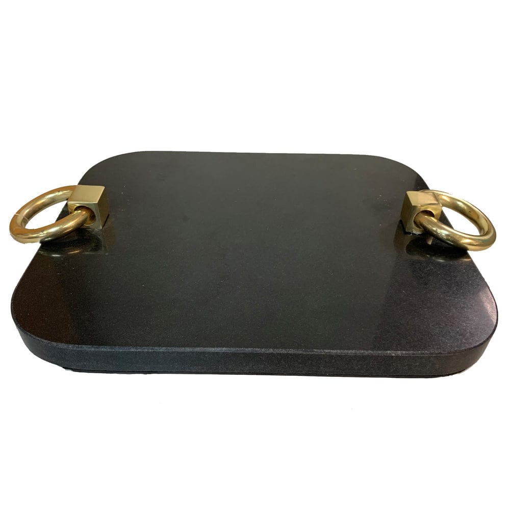 ABI - Abigail's Home Decor Abigail's Granite Tray, Brass Handles - Little Miss Muffin Children & Home