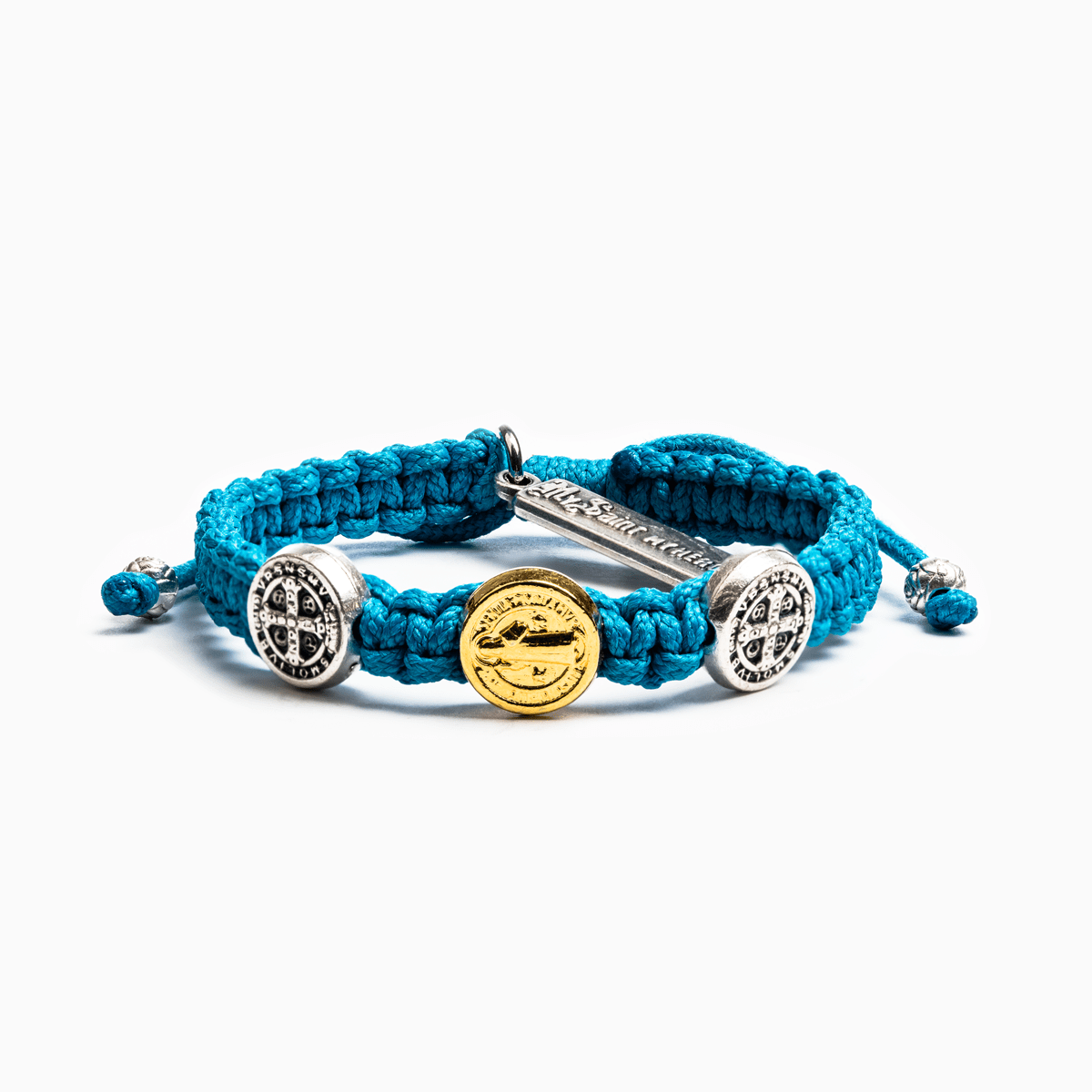 My Saint My Hero My Saint My Hero Blessing For Kids Benedictine Bracelet Turquoise - Little Miss Muffin Children & Home