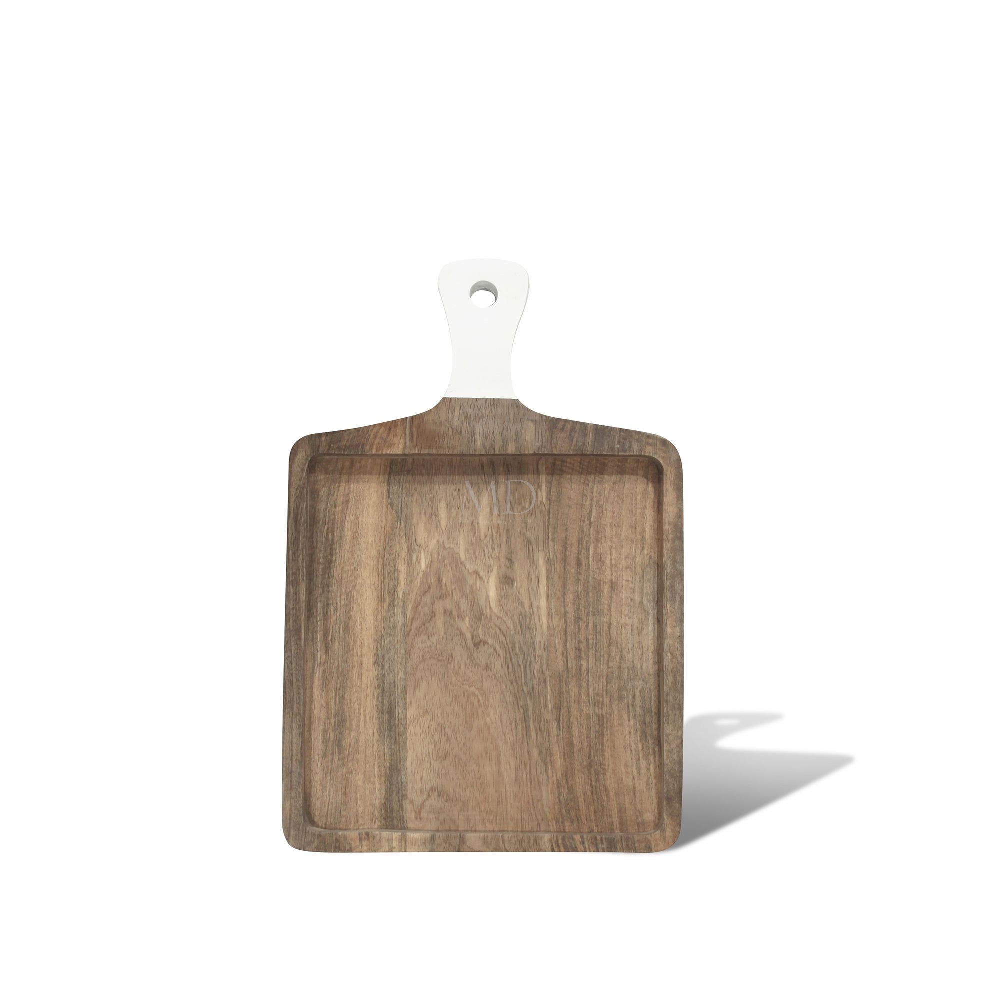 Montes Doggett Montes Doggett Square White Handle Cutting Board - Little Miss Muffin Children & Home