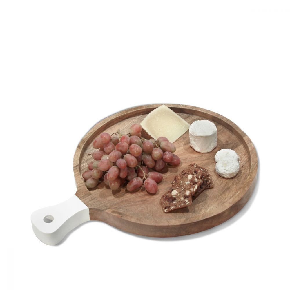 Montes Doggett Montes Doggett Round White Handle Cutting Board - Little Miss Muffin Children & Home