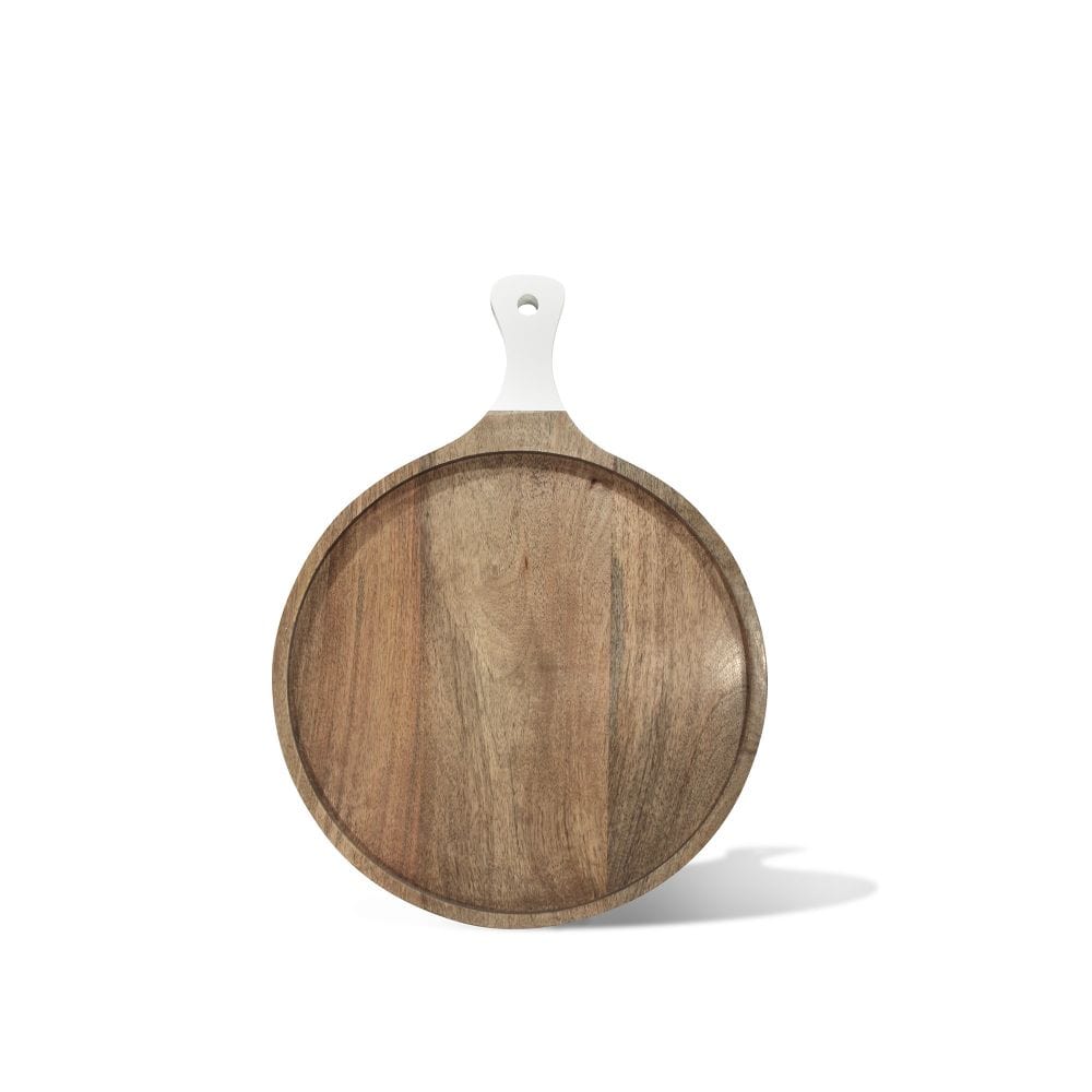 Montes Doggett Montes Doggett Round White Handle Cutting Board - Little Miss Muffin Children & Home