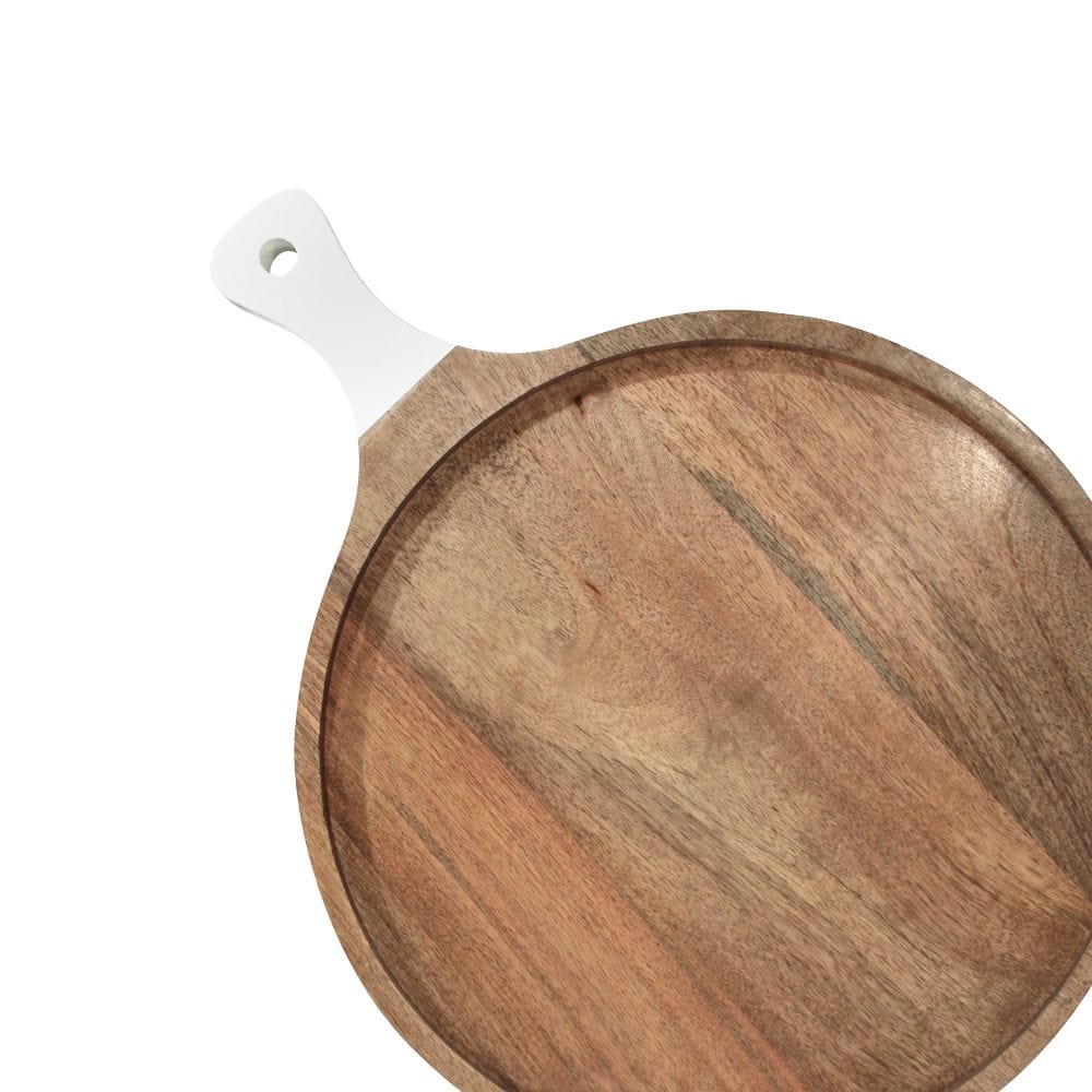 Montes Doggett Montes Doggett Round White Handle Cutting Board - Little Miss Muffin Children & Home