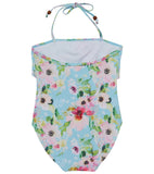 Snapper Rock Snapper Rock Floral Frill Halter One Piece Swim Suit - Little Miss Muffin Children & Home