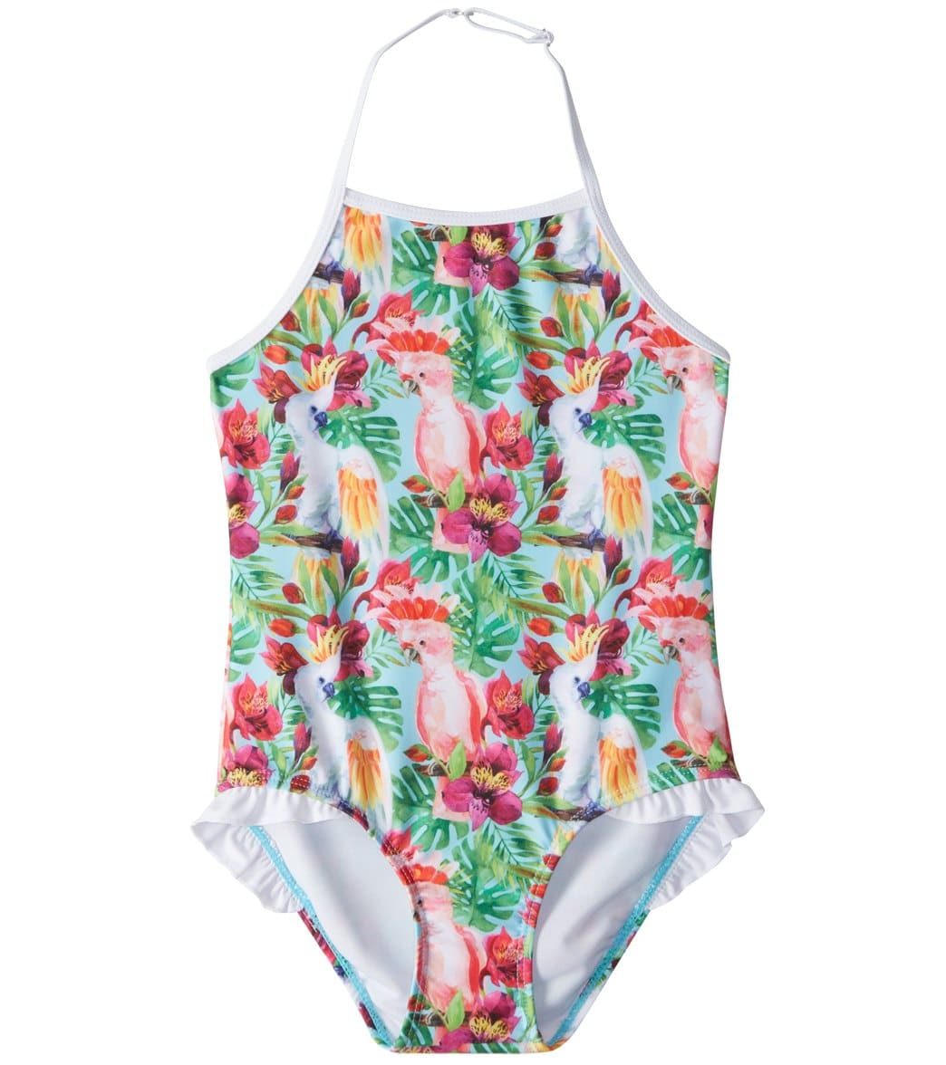 Snapper Rock Snapper Rock Tropical Birds One Piece Swim Suit - Little Miss Muffin Children & Home