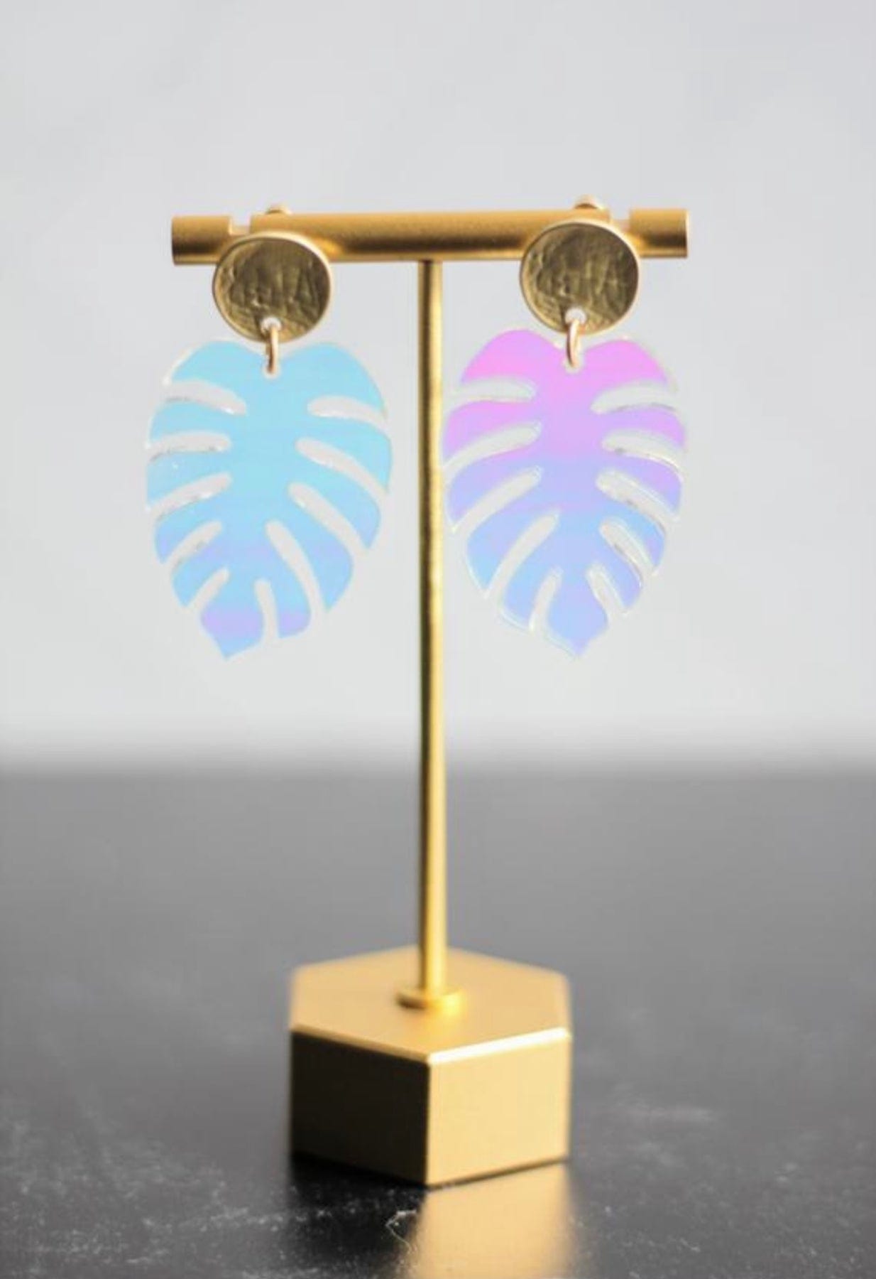 Wondermint Goods Wondermint Goods Monstera Leaf Acrylic Earrings - Little Miss Muffin Children & Home