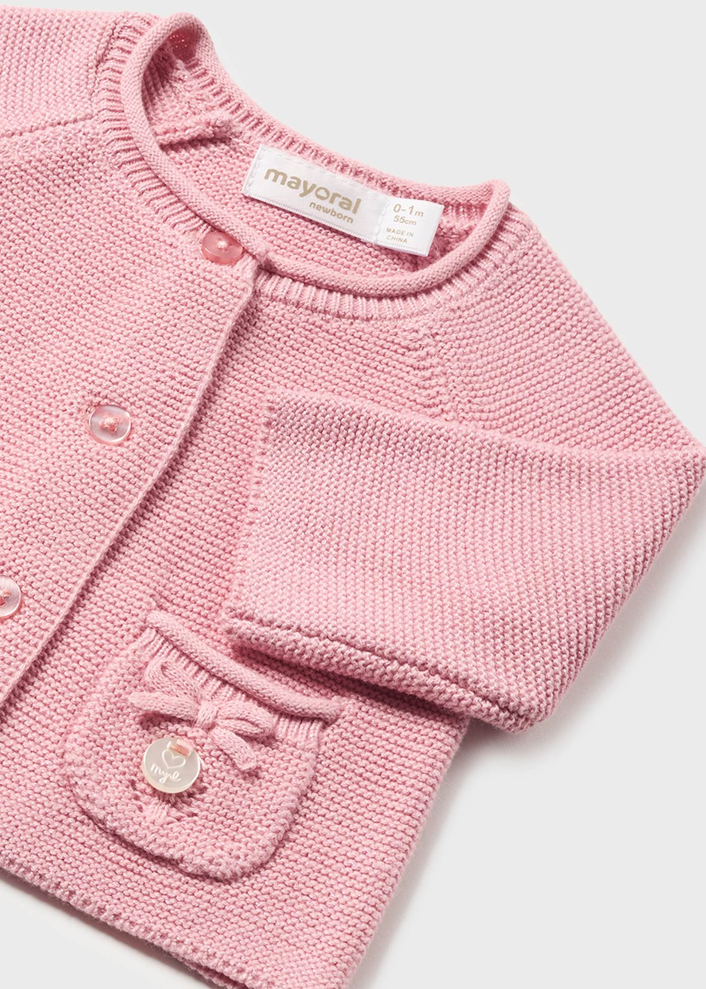 Mayoral Usa Inc Mayoral Knit Cardigan with Socks for Bow Detail - Little Miss Muffin Children & Home