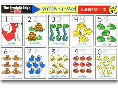 Melissa & Doug - Melissa & Doug Numbers Write-A-Mat - Little Miss Muffin Children & Home