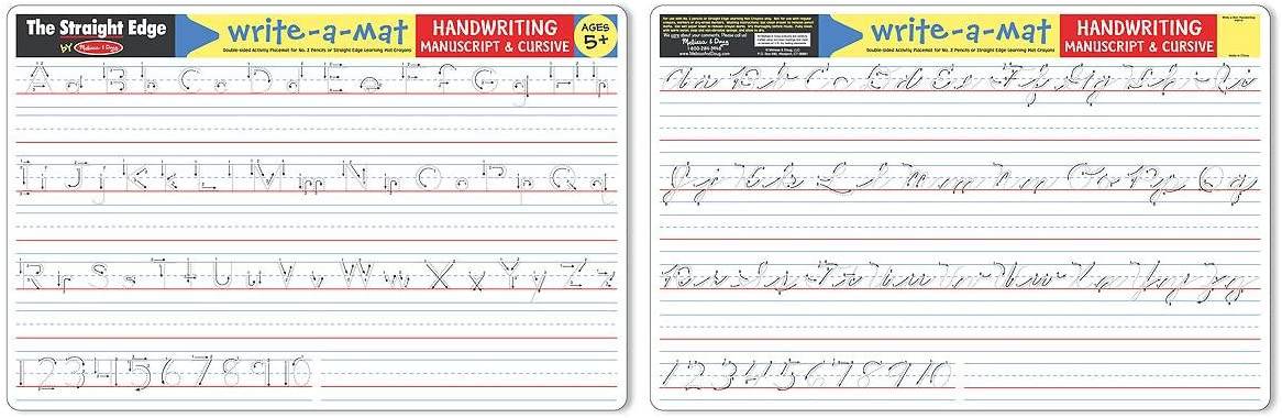 Melissa & Doug - Melissa & Doug Handwriting Write-A-Mat - Little Miss Muffin Children & Home