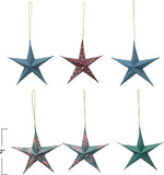 Creative Co-op Creative Co-Op Box Of 6 Paper Star Ornaments - Little Miss Muffin Children & Home