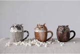 Creative Co-Op - Stoneware Covered Animal Mugs - Little Miss Muffin Children & Home