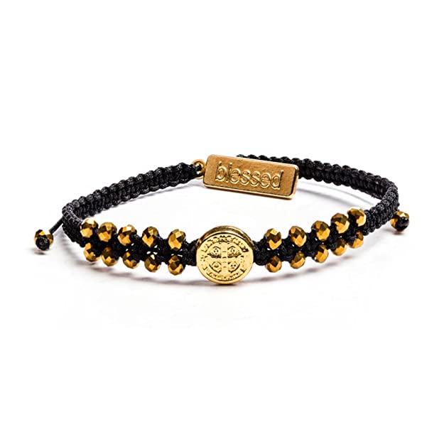 My Saint My Hero My Saint My Hero Stairway To Heaven Crystal Benedictine Bracelet - Little Miss Muffin Children & Home