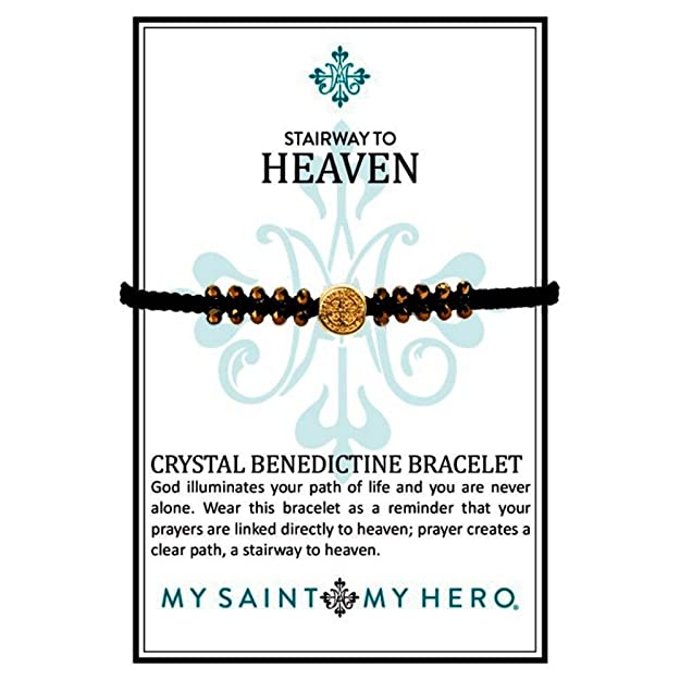 My Saint My Hero My Saint My Hero Stairway To Heaven Crystal Benedictine Bracelet - Little Miss Muffin Children & Home
