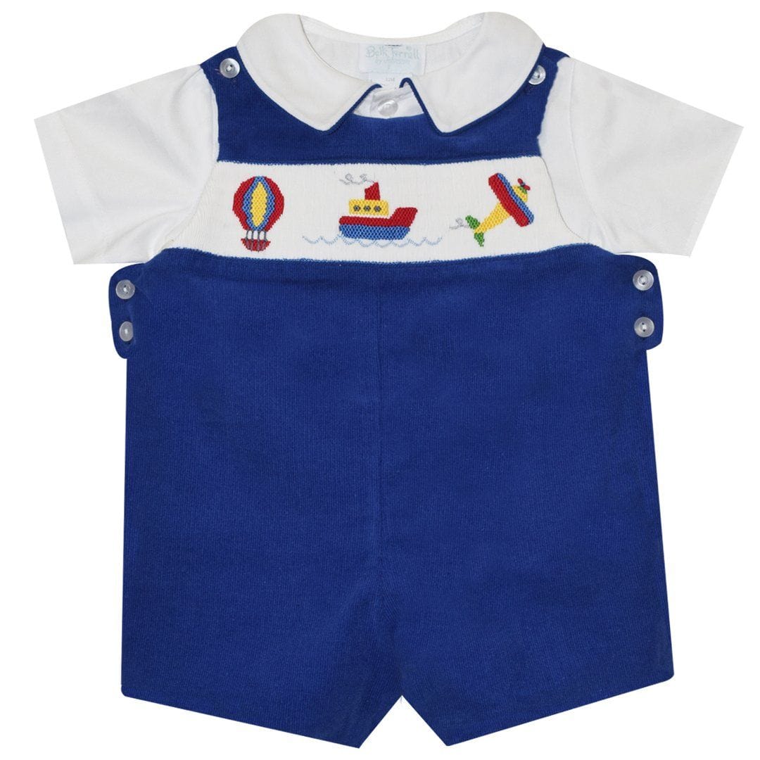 Vive La Fete Vive La Fete Boat Plane and Air Balloon Overalls - Little Miss Muffin Children & Home