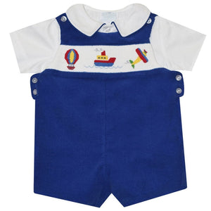 Vive La Fete Vive La Fete Boat Plane and Air Balloon Overalls - Little Miss Muffin Children & Home