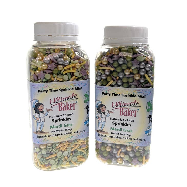 Ultimate Baker Ultimate Baker Mardi Gras Sprinkles - Little Miss Muffin Children & Home