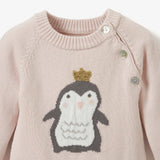 Elegant Baby - Elegant Baby Princess Penguin Ruffle Cotton Knit Baby Jumpsuit - Little Miss Muffin Children & Home