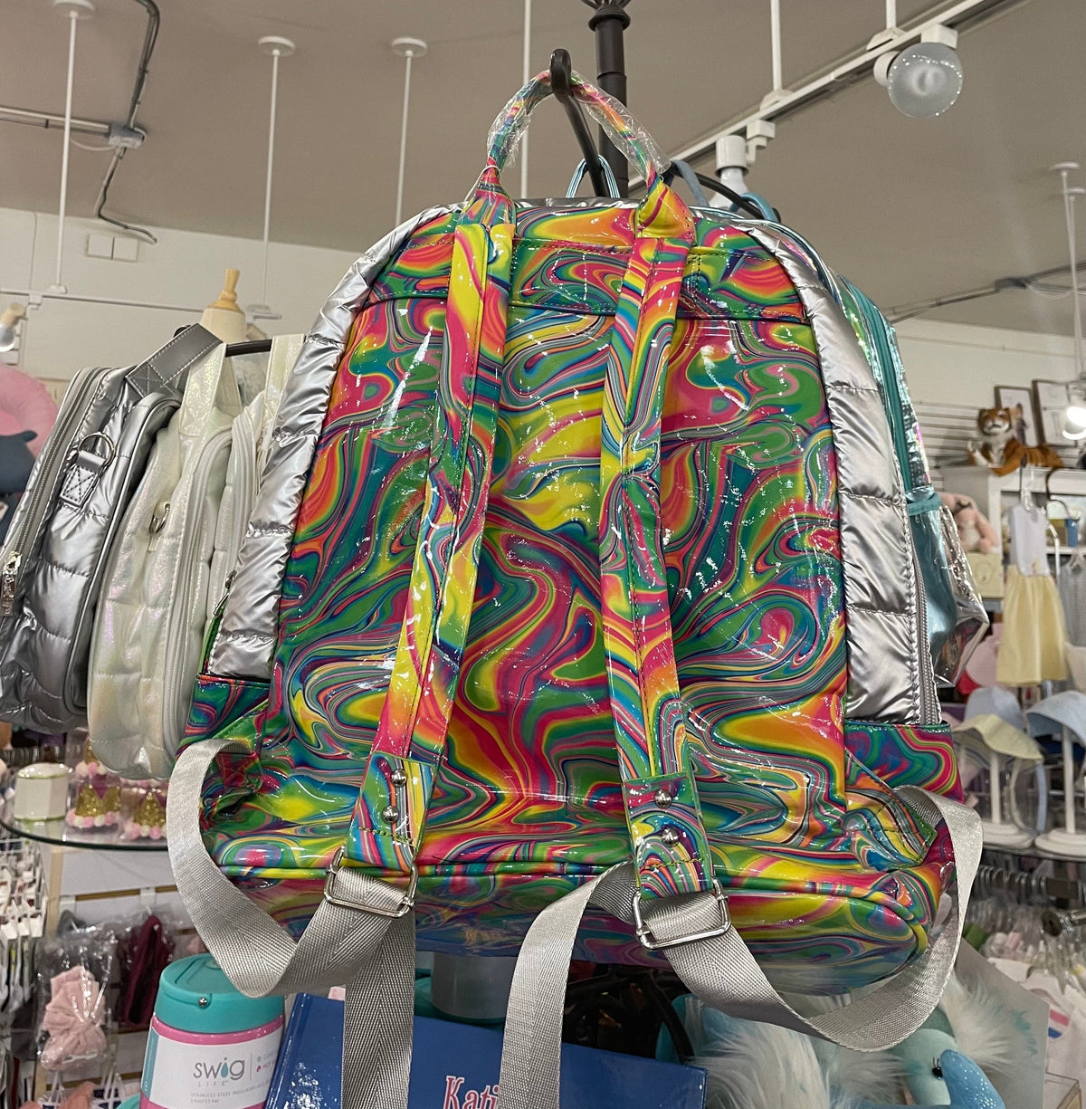 Bari Lynn Bari Lynn Rainbow Marbled Backpack - Little Miss Muffin Children & Home