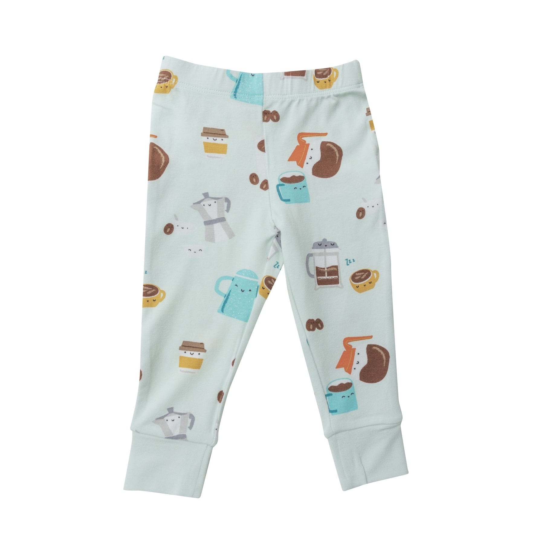 Angel Dear Angel Dear Coffee Mint Short Sleeve PJ Set - Little Miss Muffin Children & Home