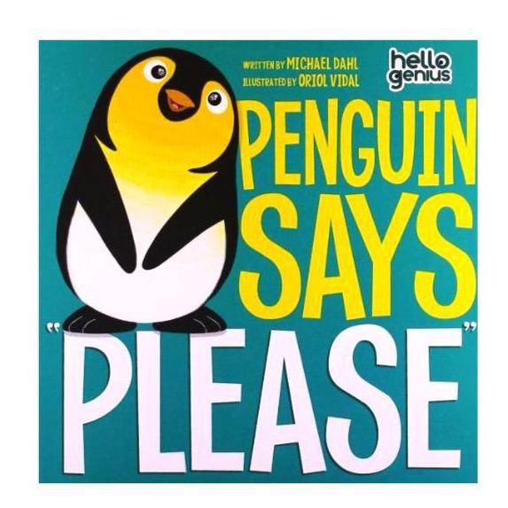 Fitzroy-Couglan - Hello Genius Penguin Says "Please" board book - Little Miss Muffin Children & Home