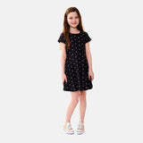 Bon Temps Boutique - Bon Temps Boutique Charlotte Dress in Fleur de Lis Polka Dot - Little Miss Muffin Children & Home