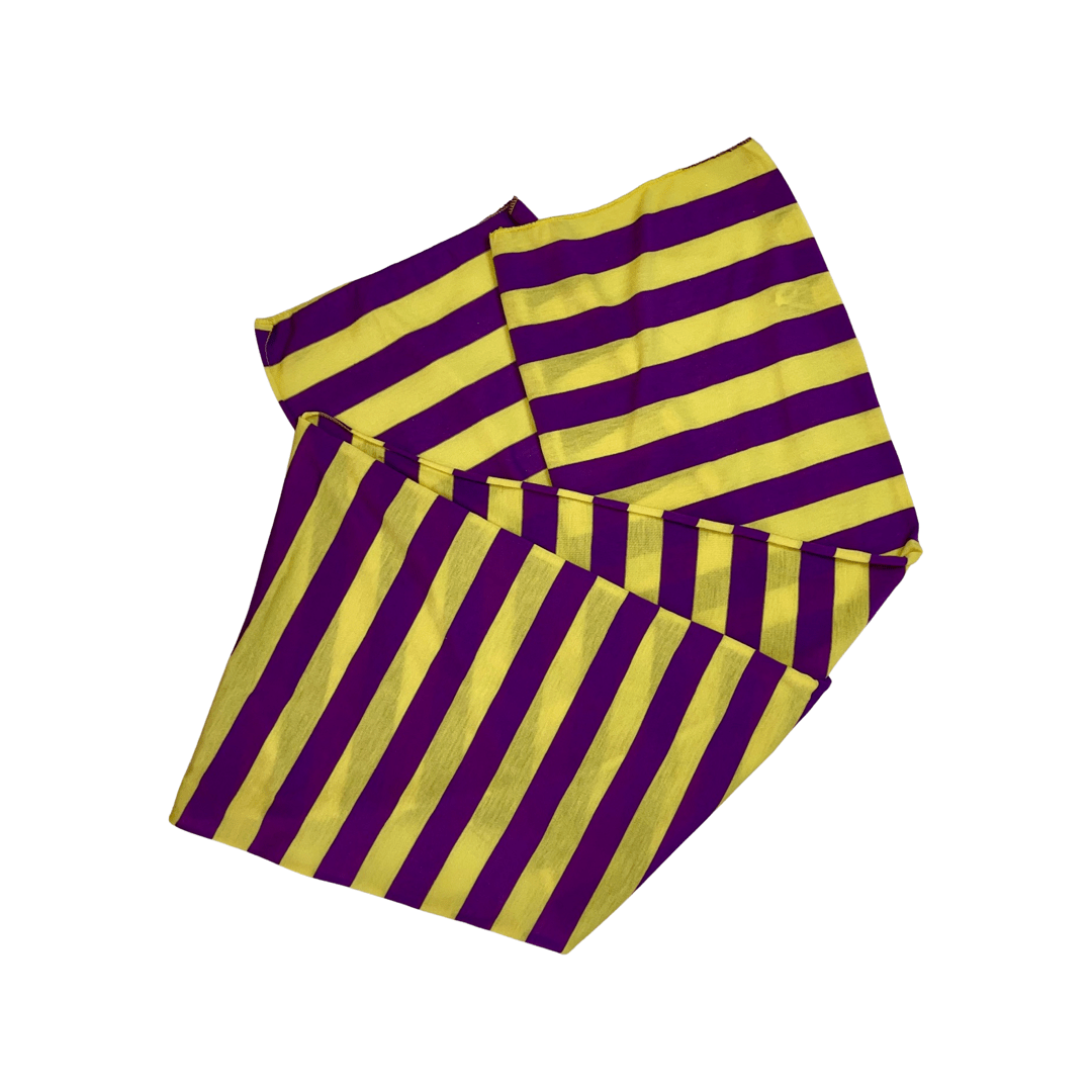 Tickled Pink Tickled Pink Purple & Gold Striped Scarf - Little Miss Muffin Children & Home