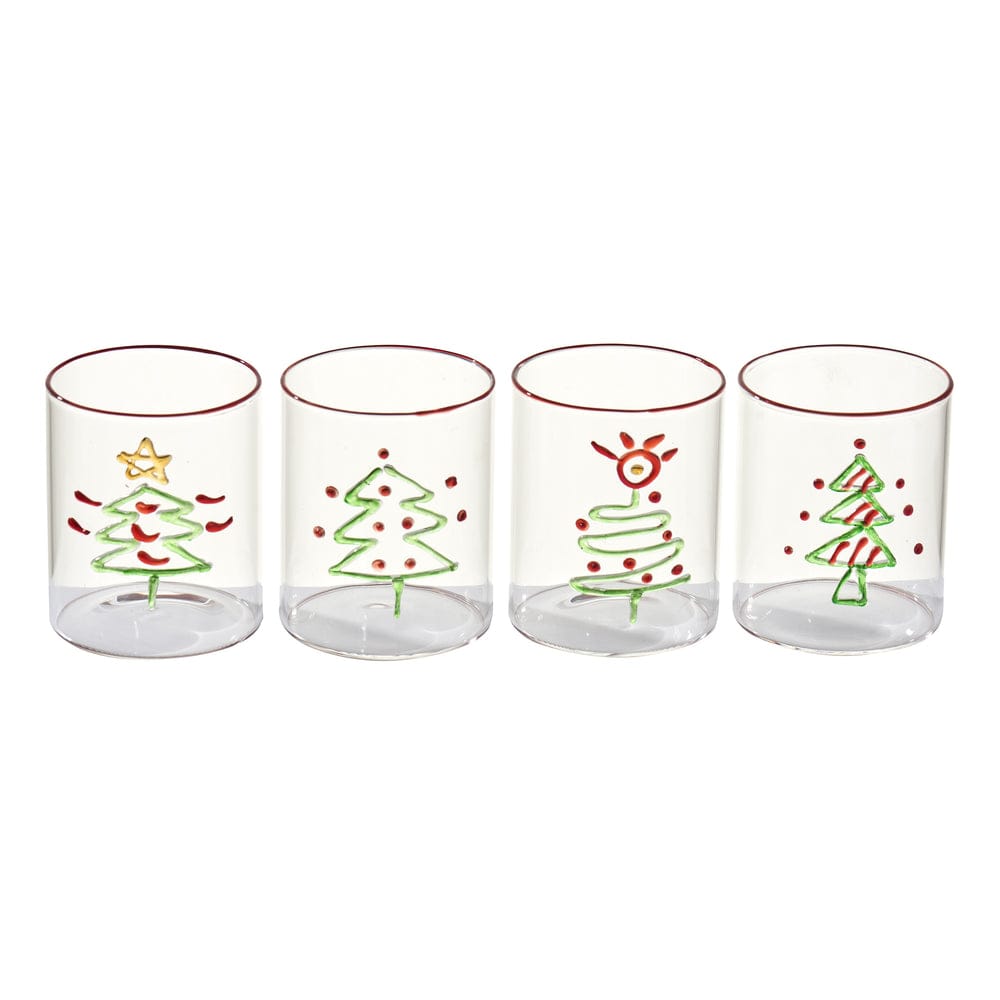 Abigails Abigails Christmas Glasses Set of 4 - Little Miss Muffin Children & Home