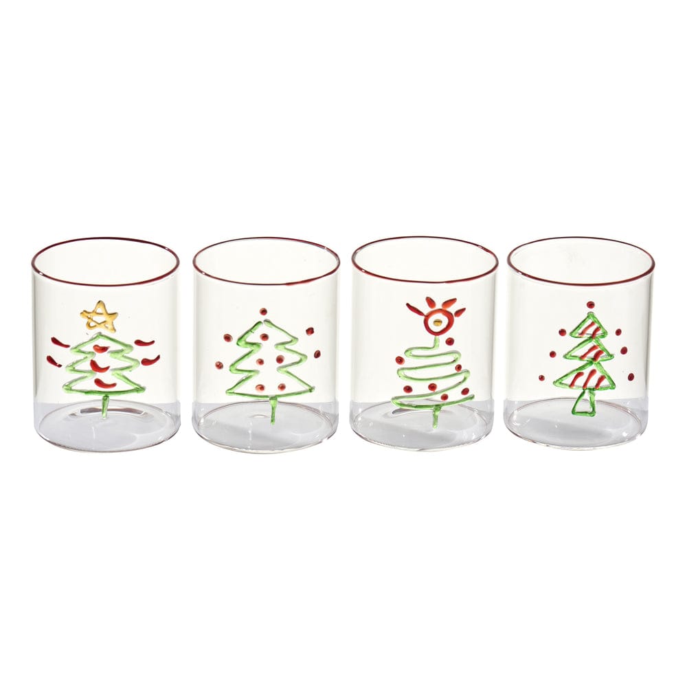Abigails Abigails Christmas Glasses Set of 4 - Little Miss Muffin Children & Home