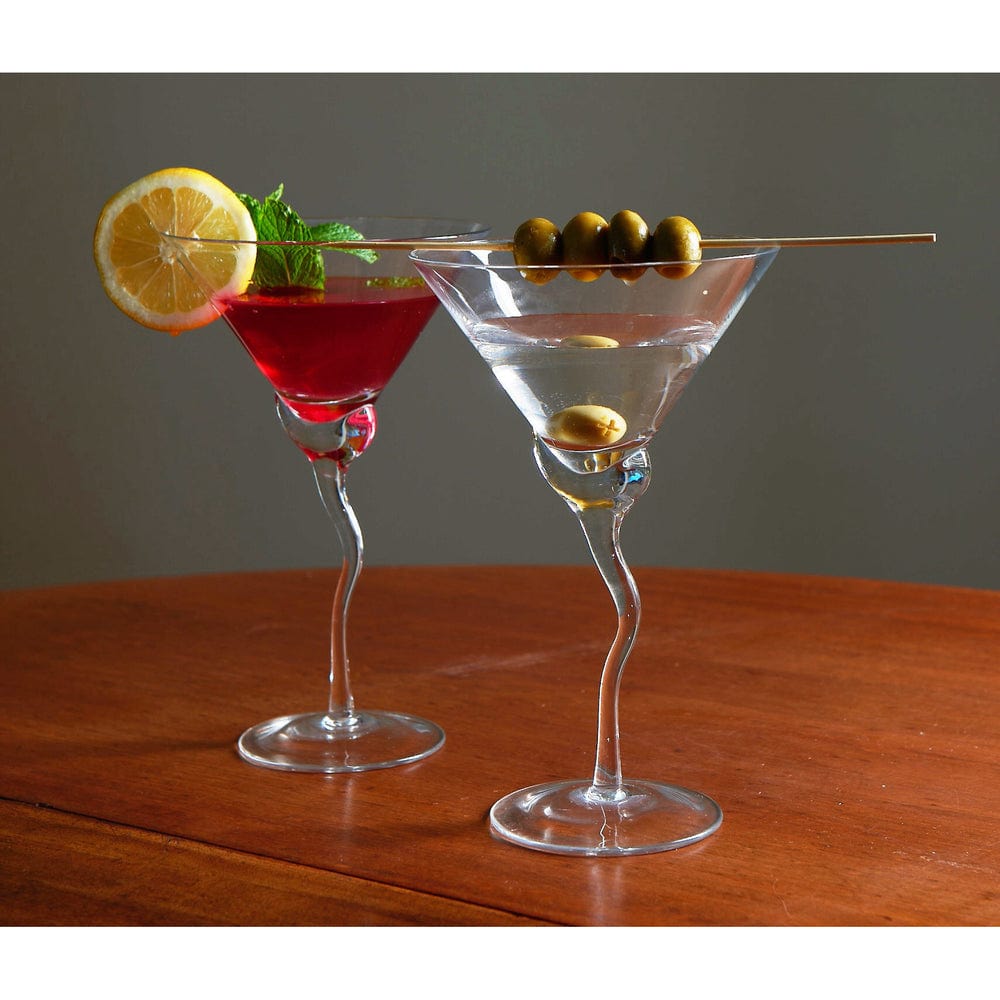 ABI - Abigail's Home Decor Abigail's Martini Glass With Wave Stem - Little Miss Muffin Children & Home
