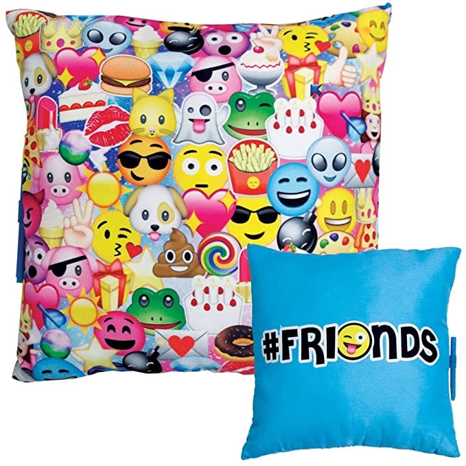 Iscream Iscream Emoji Collage Autograph Pillow with Pen - Little Miss Muffin Children & Home