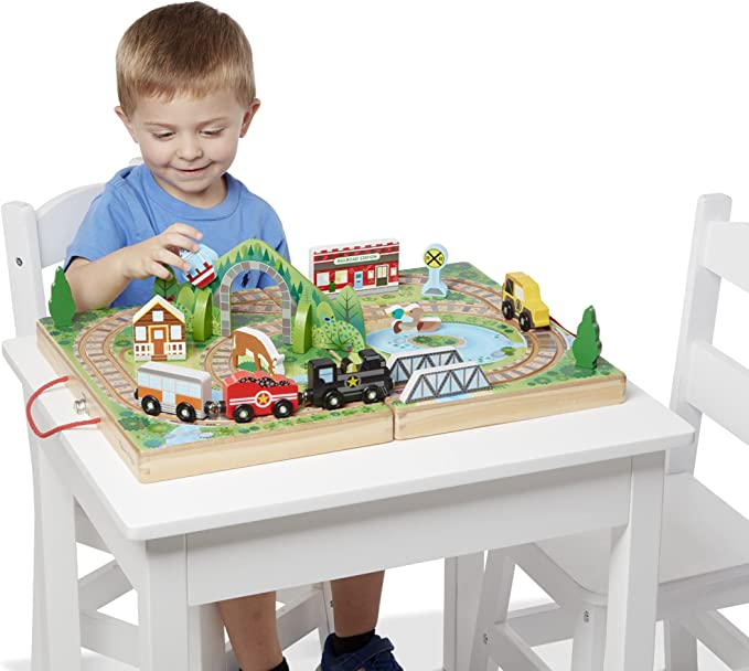 Melissa & Doug Melissa & Doug Take Along Tabletop Railroad - Little Miss Muffin Children & Home