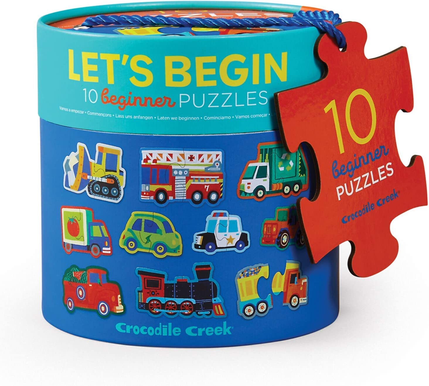 CRC - Crocodile Creek Crocodile Creek Let's Begin Vehicles Puzzles - Little Miss Muffin Children & Home