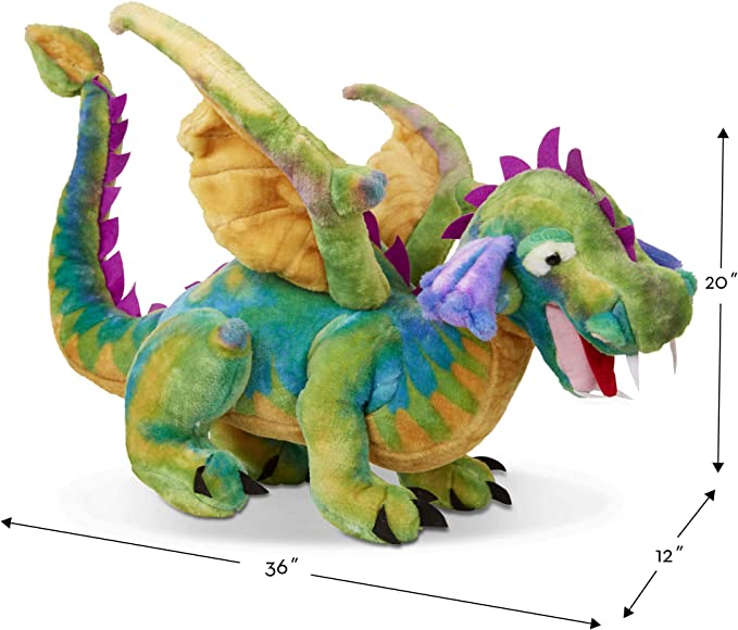 Melissa & Doug Melissa & Doug Giant Dragon Plush - Little Miss Muffin Children & Home