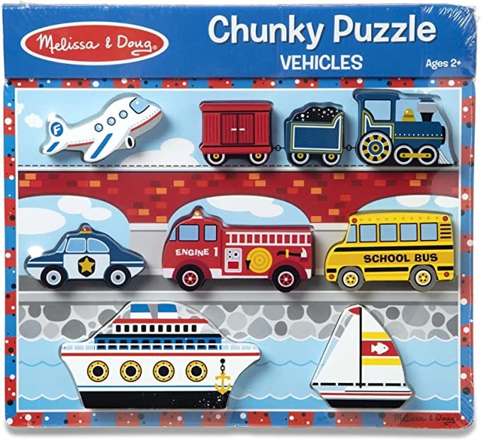 Melissa & Doug Melissa & Doug Vehicles Chunky Puzzle - Little Miss Muffin Children & Home
