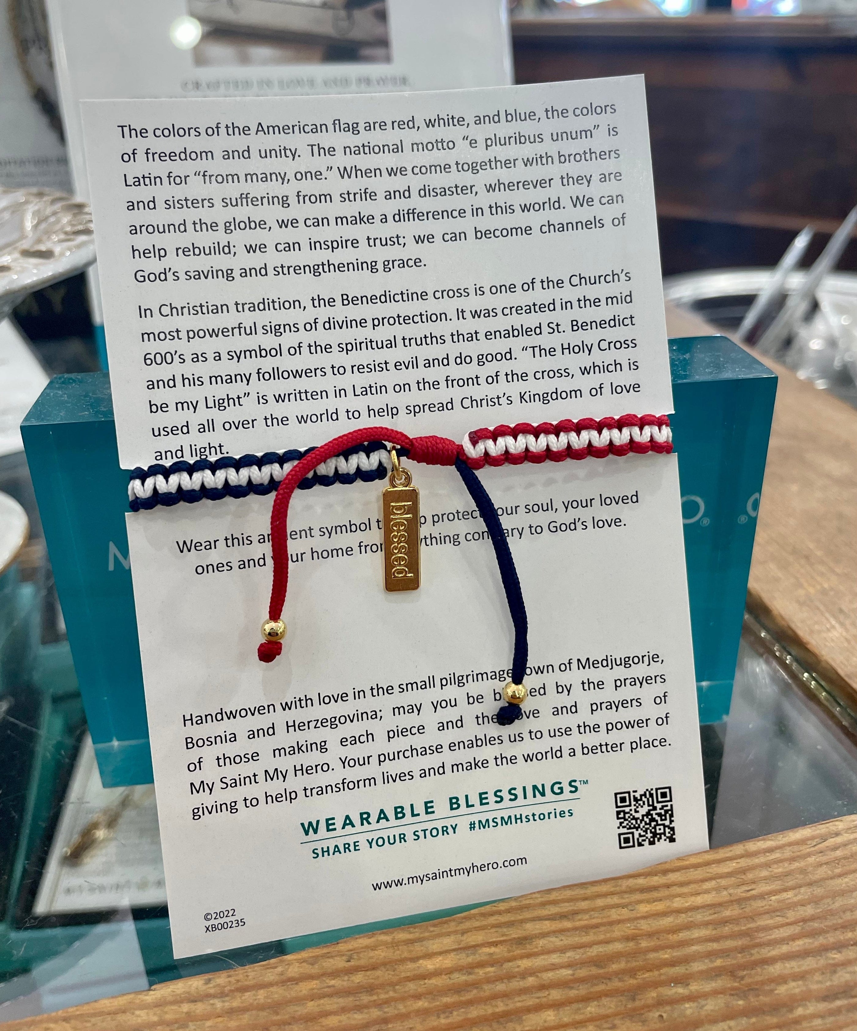 My Saint My Hero My Saint My Hero Americana Gratitude Bracelet 1 Medal - Little Miss Muffin Children & Home