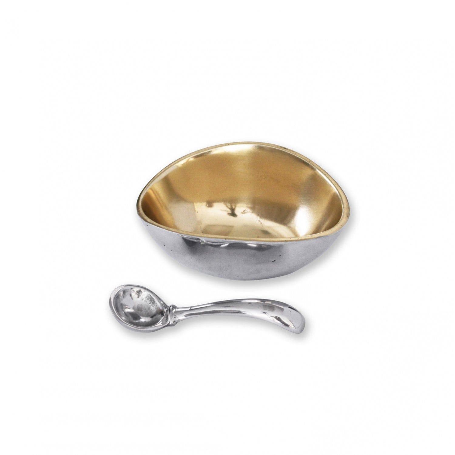 Beatriz Ball Beatriz Ball Giftables Sierra Modern Soho Gold Salt Cellar with Spoon - Little Miss Muffin Children & Home