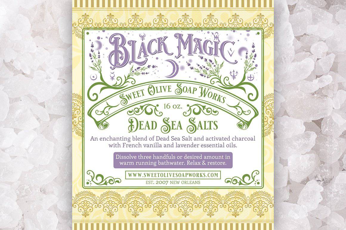 Sweet Olive Soap Works - Sweet Olive Soap Works Black Magic Dead Sea Bath Salt - Little Miss Muffin Children & Home