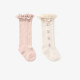 ELE - Elegant Baby Elegant Baby Floral Knee Non Slip Socks - Little Miss Muffin Children & Home