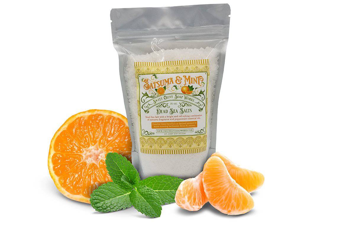 Sweet Olive Soap Works - Sweet Olive Soap Works Satsuma & Mint Dead Sea Bath Salt - Little Miss Muffin Children & Home