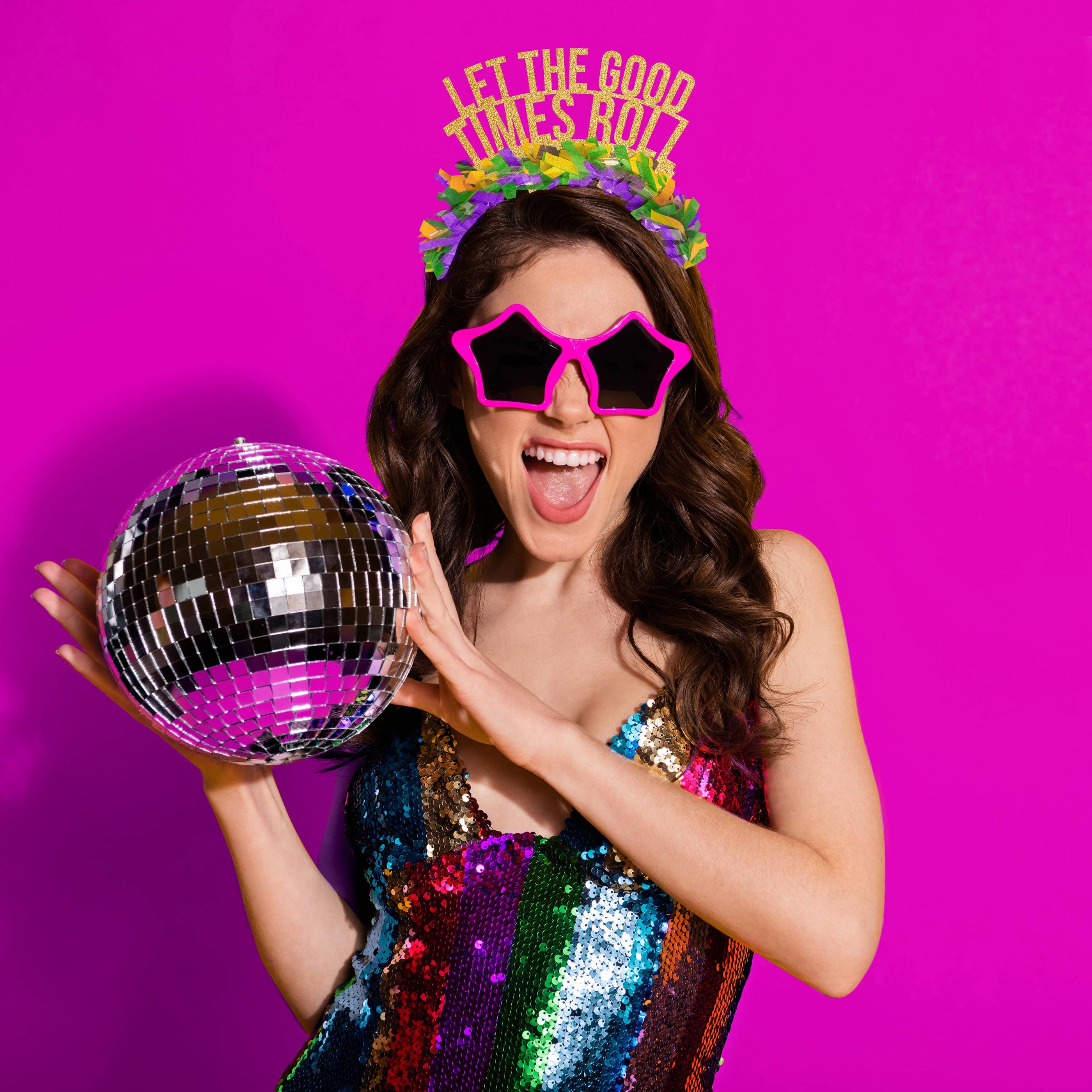 Festive Gal Festive Gal Let The Good Times Roll Crown - Little Miss Muffin Children & Home