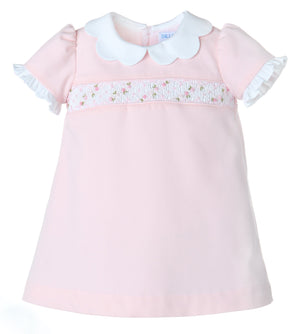 Casero Casero Scalloped Smocked A Line Dress - Little Miss Muffin Children & Home