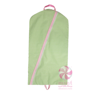 OHM - Mint Sweet Little Things Mint Sweet Little Things Sweet Pea Seersucker Hanging Garment Bag - Little Miss Muffin Children & Home