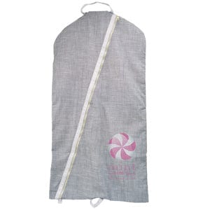 OHM - Mint Sweet Little Things Mint Sweet Little Things Grey Chambray Hanging Garment Bag - Little Miss Muffin Children & Home