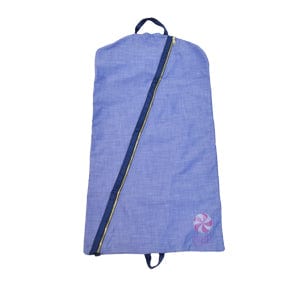 OHM - Mint Sweet Little Things Mint Sweet Little Things Navy Chambray Hanging Garment Bag - Little Miss Muffin Children & Home