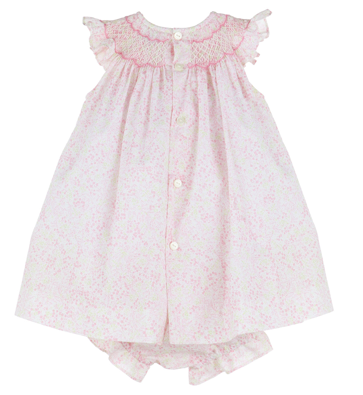 Casero Casero 3pc Bishop Tiny Floral Smock - Little Miss Muffin Children & Home