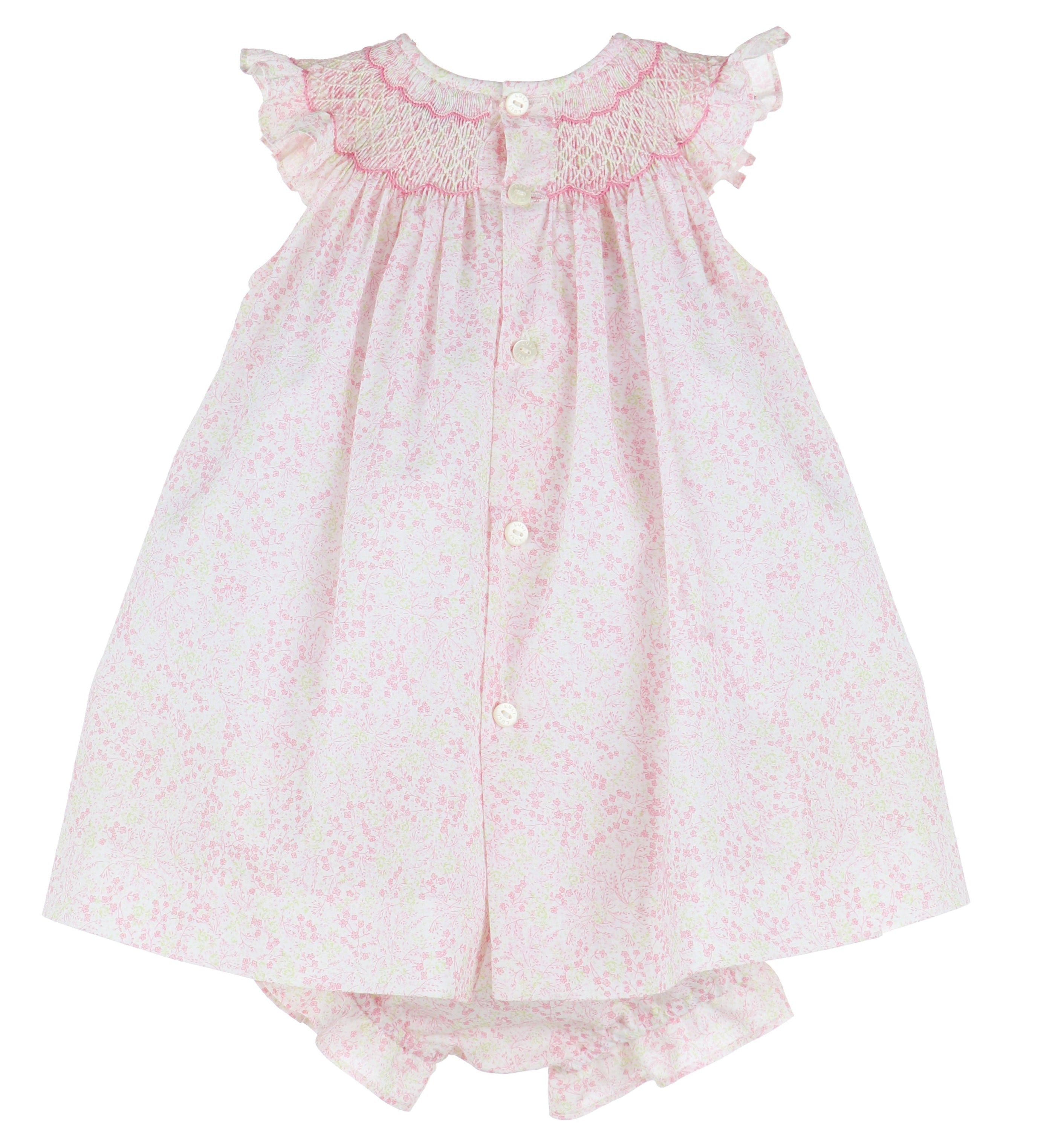 Casero Casero 3pc Bishop Tiny Floral Smock - Little Miss Muffin Children & Home