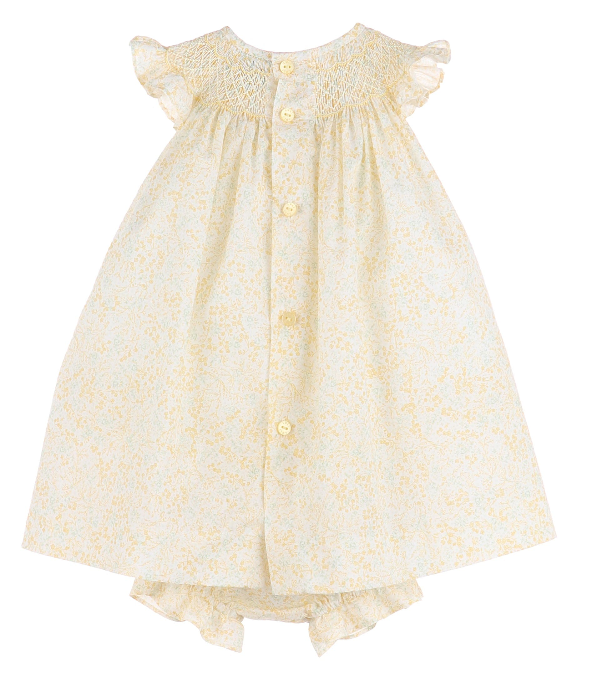 Casero Casero 3pc Bishop Tiny Floral Smock - Little Miss Muffin Children & Home