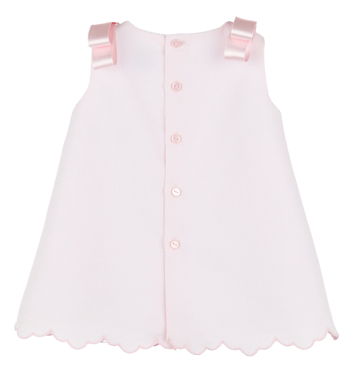 Casero Casero Embroidered Scallop A Line Dress - Little Miss Muffin Children & Home
